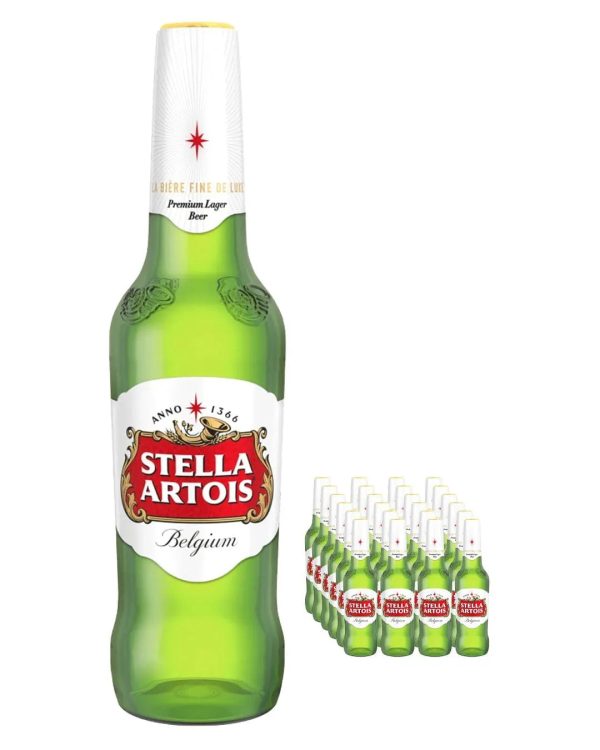 Stella Artois Premium Lager Beer, 24 x 330 ml Fashion