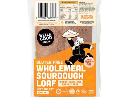 Well & Good - Gluten Free Wholemeal Sourdough Loaf 500g on Sale