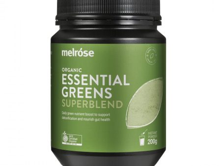 Melrose Organic Essential Greens Superblend Powder 200g Online Sale