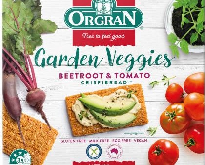 Orgran Gluten Free Crispibread Beetroot & Tomato 125g x 6 For Cheap