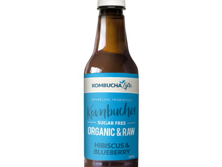 Kombucha Life - Organic & Raw Blueberry Hibiscus 350ml 12x350ml For Sale