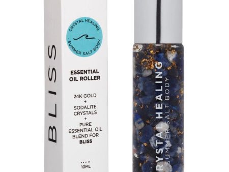 Summer Salt Body - Essential Oil Roller With 24K Gold Bliss - Sodalite Crystals 10ml Online Sale