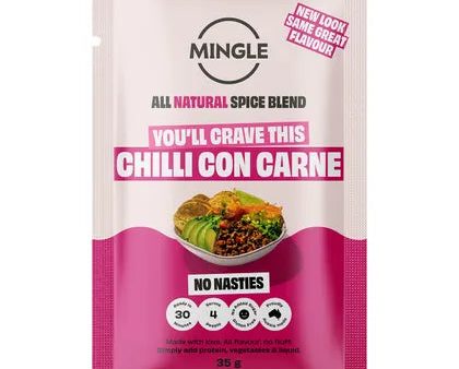 Mingle Chilli Con Carne All Natural Recipe Base 12x35g Supply