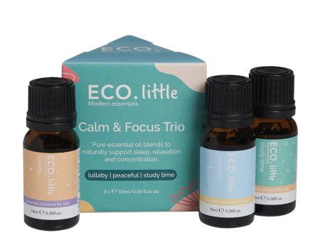 Eco Modern Essentials Little Essential Oil Trio Calm & Focus 10ml x 3 Pack Online Hot Sale