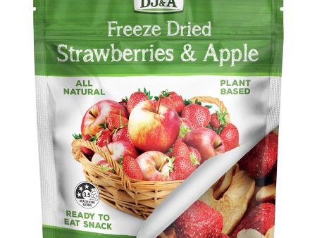 DJ&A  Freeze Dried Strawberries & Apple 10x25g Hot on Sale