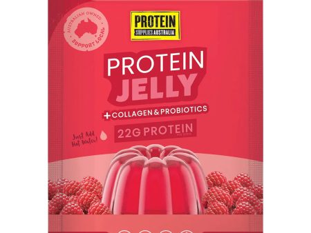 Protein Supplies Australia Jelly with Collagen Raspberry 30g x 12 Online now