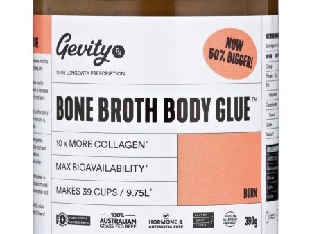 Gevity Rx Bone Broth Body Glue Burn 390g For Discount