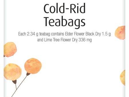 Hilde Hemmes Herbal s Cold Rid x 30 Tea Bags Online Hot Sale