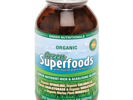 Green Nutritionals Spirulina Capsules (600mg) 200 VegeCaps Sale