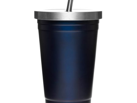 Cheeki Insulated Tumbler - Ocean - With Stainless Steel Straw - 500ml Sale