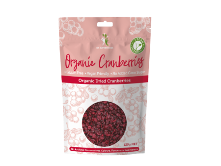 Dr Superfoods Organic Dried Cranberries 125g Discount