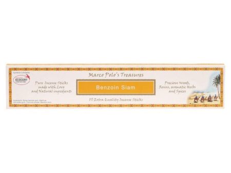 Marco Polo s Treasures Incense Sticks Benzoin Siam - 10 Pack Fashion