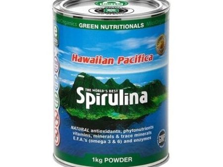 Green Nutritionals Spirulina Powder (eCan Packaging) 1kg Fashion