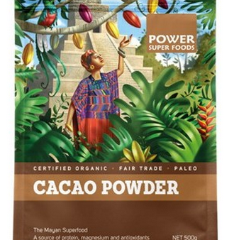 Power Super Foods Organic Cacao Powder 500g Fashion