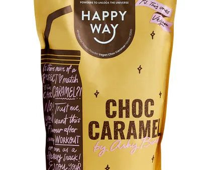 Happy Way Ashy Bines Vegan Protein Powder Choc Caramel 500g Fashion