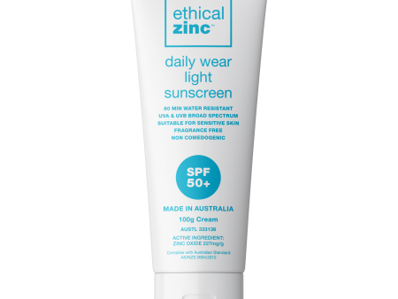 Ethical Zinc Daily Wear Light Sunscreen SPF 50+ 100g For Cheap