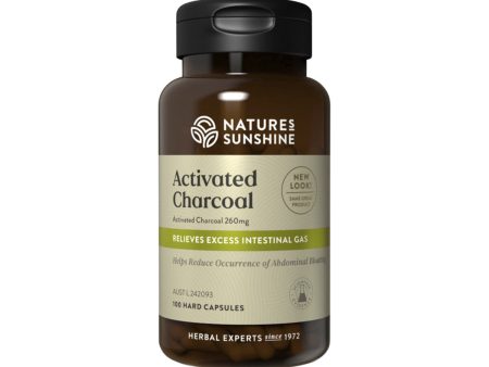 Nature s Sunshine Activated Charcoal 260mg 100c For Sale