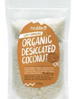 Niulife Organic Desiccated Coconut 250g Fashion