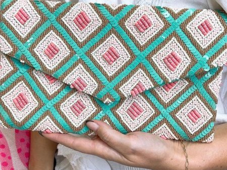 Aztec Beaded Clutch Fashion