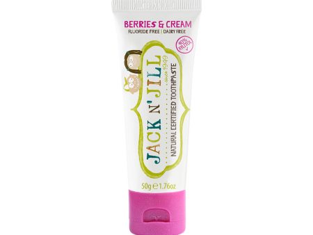 Jack N  Jill Children s Natural Toothpaste with Calendula (Fluoride Free) Berries & Cream 3x50g packs Fashion