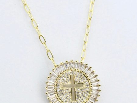 Grace Gold Cross Pendant on Sale