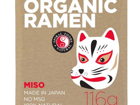 Spiral Organic Miso Ramen 116g  x 10 Packs Fashion