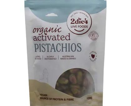 2Die4 Live Foods Organic Activated Pistachios 100g Sale