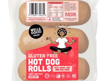 Well & Good Gluten Free Hot Dog Rolls 300g Discount