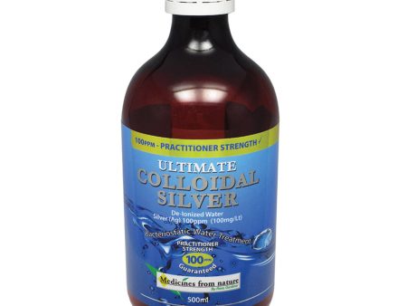 Medicines From Nature Ultimate Colloidal Silver Practitioner Strength 100ppm 500ml Sale