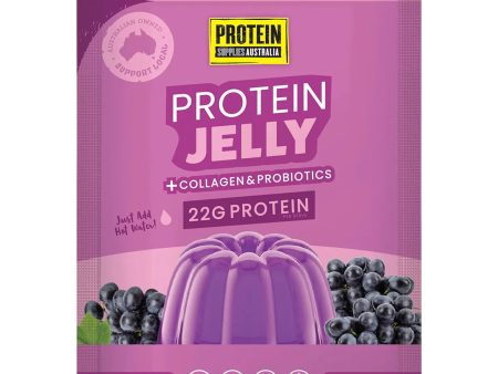 Protein Supplies Australia Protein Jelly with Collagen Grape 30g x 12 Sale