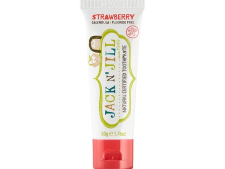 Jack N  Jill Children s Fluoride Free Strawberry Toothpaste 3x50g packs Online now