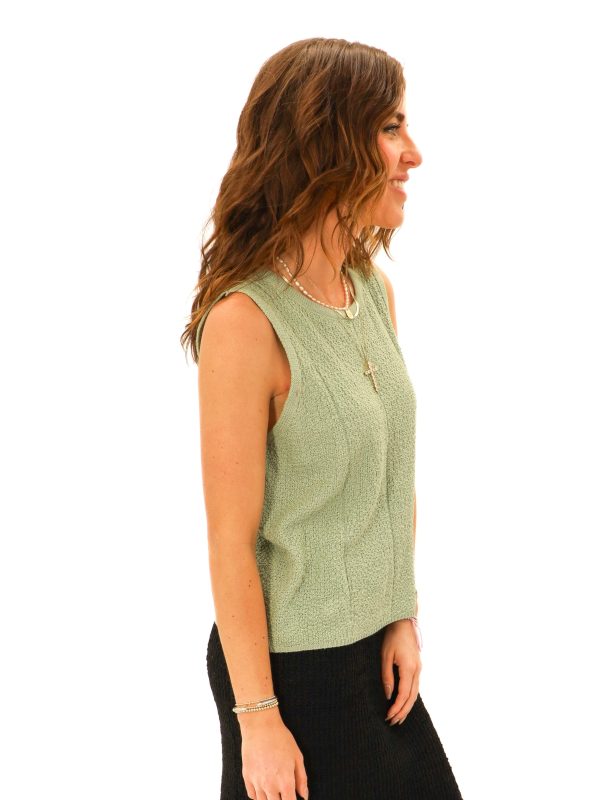 Work and Play Sage Green Tank Top Supply