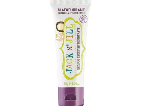 Jack N  Jill Children s Natural Toothpaste with Calendula (Fluoride Free) Blackcurrant 3x50g pack Hot on Sale