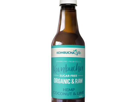 Kombucha Life - Organic & Raw Hemp, Coconut & Lime 350ml 12x350ml Online Hot Sale