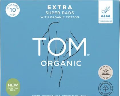 TOM Organic Pads Extra Super 4x10pk on Sale