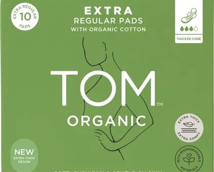 TOM Organic Pads Extra Regular 4x10pk Online Sale