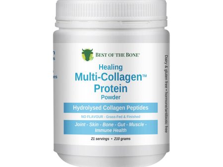 Best of the Bone Healing Multi-Collagen Protein Powder Hydrolysed Collagen Peptides Unflavoured 210g Online Hot Sale