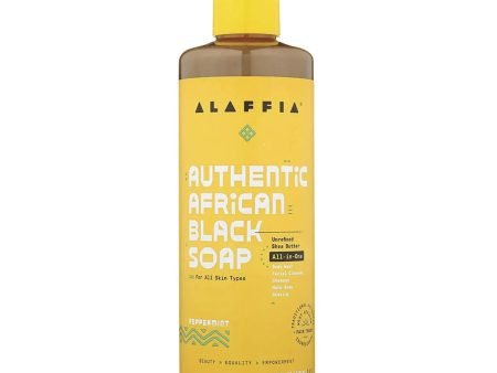 Alaffia African Black Soap All-In-One Peppermint 475ml Cheap