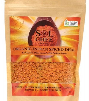 Sol Ghee Organic Indian Spiced Dhal Red Lentil Dhal Mix 400g For Sale