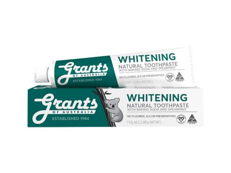 Grants Of Australia Natural Toothpaste Whitening with Baking Soda & Spearmint 110g Cheap