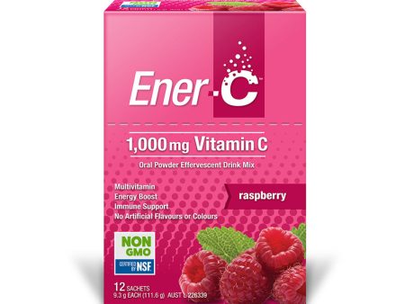 Martin & Pleasance Ener-C 1000mg Vitamin C Drink Mix Raspberry 9.3g x 12 Online Hot Sale