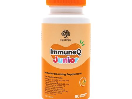 Hab Shifa ImmuneQ Junior Orange Flavour Chewable - 60 Tablets Discount