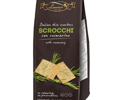 Laurieri Scrocchi Crackers - Rosemary 175g For Sale