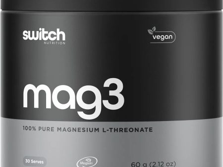 Switch Nutrition Mag3 100% Pure Magnesium L-Threonate 60g Hot on Sale