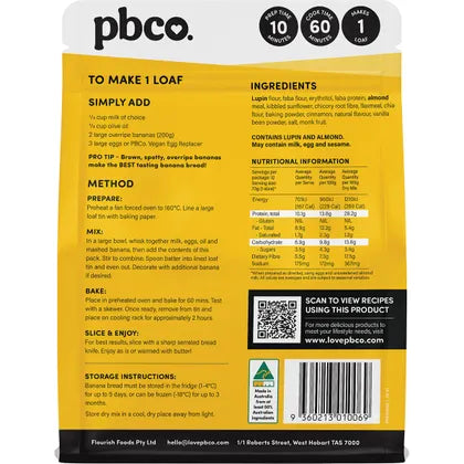 PBCo Protein Banana Bread Plant Protein 340g Cheap