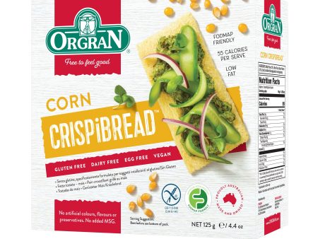 Orgran Gluten Free Crispibread Corn 125g x 6 For Sale