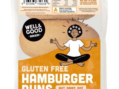 Well & Good Gluten Free Hamburger Buns 225g (3x75g) Hot on Sale