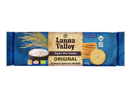 Lanna Valley Organic Rice Crackers - Original 100g Cheap