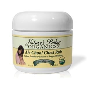 Nature s Baby Organics Ah-Choo! Eucalyptus Chest Rub, Organic - 2 ozs. Fashion