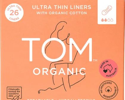 TOM Organic Panty Liners Wrapped Ultra Thin Liners for Everyday 6x26pk Cheap